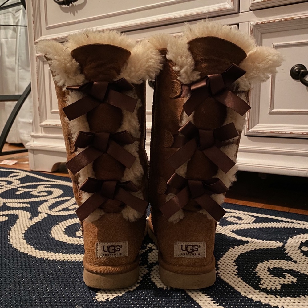UGG Bailey Bow Tall II Suede Water Resistant Boots